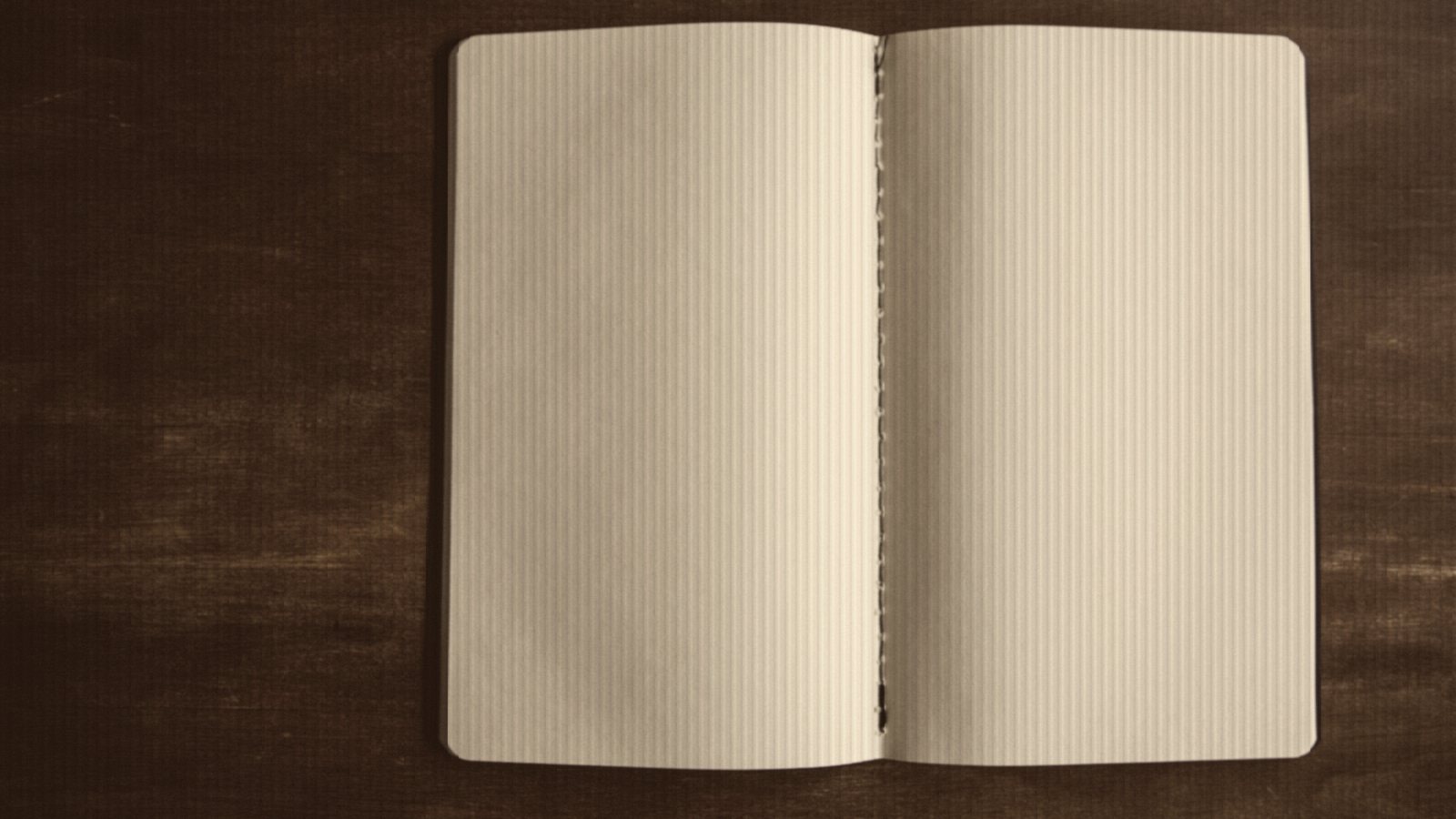 Unwritten notebook pages