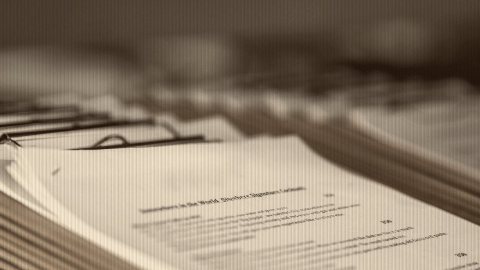 Documents on clipboards, close up